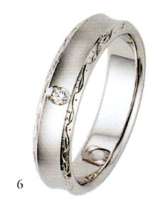 ★ANGE【アンジュ】POUR de VRAI【プルドブレ】(6)5610036(ダイヤ)マリッジリング・結婚指輪・ペアリング用(1本)