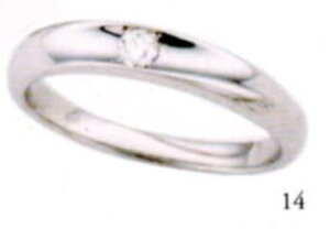 ★ANGE【アンジュ】POUR de VRAI【プルドブレ】マリッジリング、結婚指輪,ペアーリング用(1本)(14)5610018(ダイヤ)