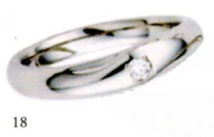 ★★ANGE 【アンジュ】POUR de VRAI【プルドブレ】マリッジリング、結婚指輪,ペアーリング用(1本)(18)5610028(ダイヤ)