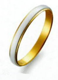 True Love トゥルーラブ）(43) M801 卸直営店 Pt900 プラチナ & K18YG イエローゴールド マリッジリング 結婚指輪 ペアリング (1本）
