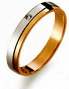 True Love トゥルーラブ (28) M370D-2 ダイヤ 卸直営店 Pt900 プラチナ & K18PG ピンクゴールド マリッジリング 結婚指輪 ペアリング(1本)