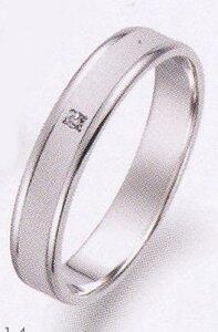 True Love トゥルーラブ (14) P098D ダイヤ 卸直営店 Pt900 プラチナ マリッジリング 結婚指輪 ペアリング (1本)