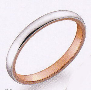 True Love トゥルーラブ (35) M376-3 卸直営店 Pt900 プラチナ & K18PG ピンクゴールド マリッジリング 結婚指輪 ペアリング(1本)