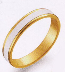 True Love トゥルーラブ (39) M097-3 卸直営店 Pt900 プラチナ & K18YG イエローゴールド マリッジリング 結婚指輪 ペアリング（1本）
