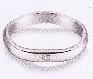 True Love トゥルーラブ (54) K220WD ダイヤ 卸直営店 K18WG ホワイトゴールド マリッジリング 結婚指輪 ペアリング (1本)