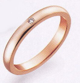 True Love トゥルーラブ (48) K007PD-2 ダイヤ 卸直営店 K18PG ピンクゴールド マリッジリング 結婚指輪 ペアリング（1本）