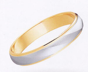 ★【卸直営店のお得な特別割引価格】★ et toi エトワ PR01W-2 Pt900/K18YG マリッジリング 結婚指輪 ペアリング (1本)