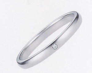 ★【卸直営店のお得な特別割引価格】★ et toi エトワ (1)B036Pt900ダイヤ入り マリッジリング 結婚指輪 ペアリング (1本の)