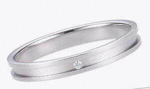 ★【卸直営店の(お得な特別割引価格)】★ et toi エトワ B045-3 Pt900ダイヤ入り マリッジリング 結婚指輪 ペアリング (1本)