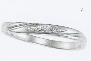 ★【卸直営店のお得な特別割引価格】★ et toi エトワ pr50-3 Pure Love (Pt950) プラチナ ダイヤ入り マリッジリング 結婚指輪 ペアリング (1本の)