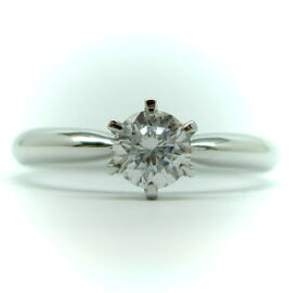 0.3ct.D-VVS1-3EX(H&C)PTプラチナ婚約指輪（エンゲージリング）ダイヤモンドリング、6本爪ソリティアタイプ（鑑定書付）