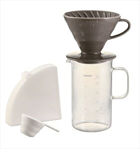 HARIO nI r[J[T[o[&hbp[Zbg BVD-3012-GR V60vʃXv[AVCF-02W y[p[tB^[40t