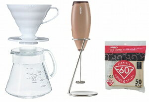 HARIO nI ܁E HARIOJtFZbg 5_Zbg HOCF-3608-W V60߃hbp[02 V60WT[o[600 V60py[p[tB^[02M 50 N[}[E[bg HARIOIWiRbgo