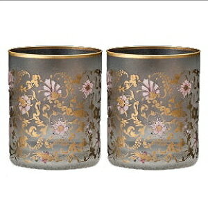 ΒˏɎq ISHIZUKA GLASS AfAOX ADERIA GLASS EL DORADO ARABESQUE OLD Pair set GEh[h AxXN I[hOX yAZbg 300ml S6102