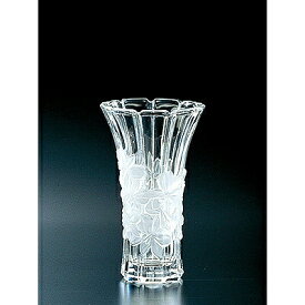 石塚硝子 ISHIZUKA GLASS アデリアグラス ADERIA GLASS 蘭柄花器 ( 小 ) F70420 クリスタル 花瓶
