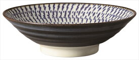 桐井陶器 MODERNO12 おふけ とちりうず 8.0めん鉢 T376-089-E057