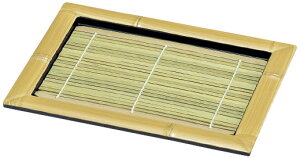 M 正角竹そば皿 白木塗(底板付)本体 S−7−13 RSBS2601