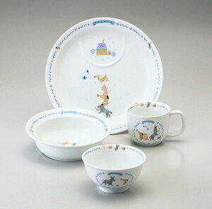 NARUMI ナルミブレーメン 幼児セット(ブルー) 7980-33139 子供食器 プレート ポリッジボウル マグカップ 飯茶碗