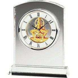 NARUMI ナルミ グラスワークス マルカート スケルトンクロック 23cm GW1000-11021 置き時計