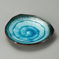 陶里 第31集 均窯スカイブルー5.5三角皿 41311-011