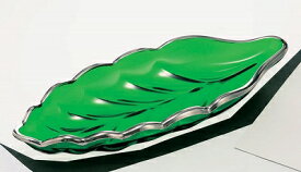 東洋佐々木ガラス 常盤緑 葉形皿プラチナ(小) 40755HDG-501 大皿
