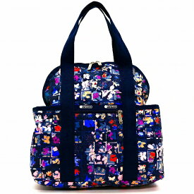 [割引クーポン]レスポートサック リュックサック レディース LeSportsac DOUBLE TROUBLE BACKPACK VERY MERRY NAVY