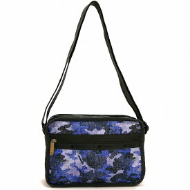 レスポートサック ショルダーバッグ レディース 斜めがけ 大人 LeSportsac RAINI CROSSBODY CAMO CANVAS INDIGO