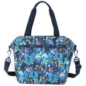 [28H限定P5倍 6/4 20時から]レスポートサック ショルダーバッグ 3801 E550 FLORESCENT FLORAL BLEU スモール エバートート ブルー LeSportsac