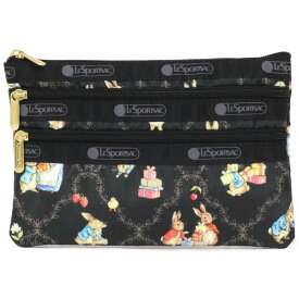 レスポートサック ポーチ 7158 U230 HAPPY BIRTHDAY PETER 3ZIP コスメティック LeSportsac