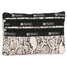 レスポートサック ポーチ レディース LeSportsac 7158 3 ZIP COSMETIC U275 CLASSIC PYTHON IVORY
