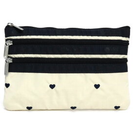 レスポートサック ポーチ レディース LeSportsac 7158 3 ZIP COSMETIC U276 NAVY SWISS HEART