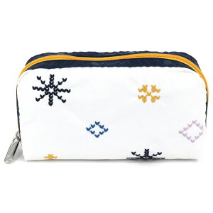 X|[gTbN |[` fB[X LeSportsac 6511 RECTANGULAR COSMETIC E951 FAIR ISLE IVORY EMB