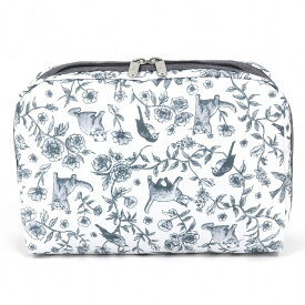 レスポートサック ポーチ レディース LeSportsac 7121 EXTRA LARGE RECTANGULAR COSMETIC E975 FLORAL BIRDS AND CATS