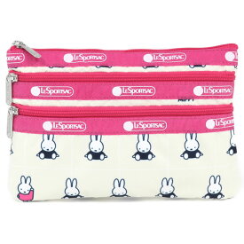 LeSportsac レスポートサック ポーチ 7158 3 ZIP COSMETIC L260 MIFFY GRID CHECK ACC