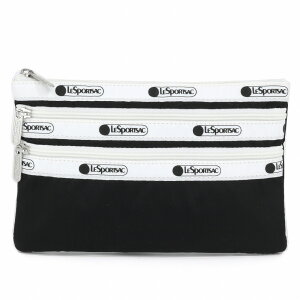 LeSportsac X|[gTbN |[` 7158 3 ZIP COSMETIC E849 SPECTATOR BLACK