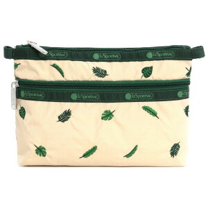 LeSportsac X|[gTbN |[` 7105 COSMETIC CLUTCH HC77 TROPICAL PALM EMBROIDERY