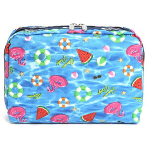 LeSportsac X|[gTbN |[` 7121 EXTRA LARGE RECTANGULAR COSMETIC HD12 SUMMER PARTY