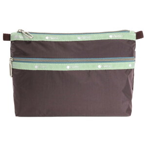 LeSportsac X|[gTbN |[` 2261 CLASSIC 2 ZIP POUCH LC72 PW BURGUNDY C1