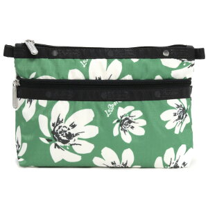 LeSportsac X|[gTbN |[` 7105 COSMETIC CLUTCH HD11 Tropical Garden Green