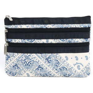 LeSportsac X|[gTbN |[` 7158 3 ZIP COSMETIC HC91 Bandanna Breeze