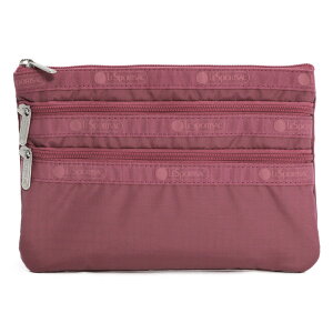LeSportsac X|[gTbN |[` 7158 3 ZIP COSMETIC RA07 MAUVE