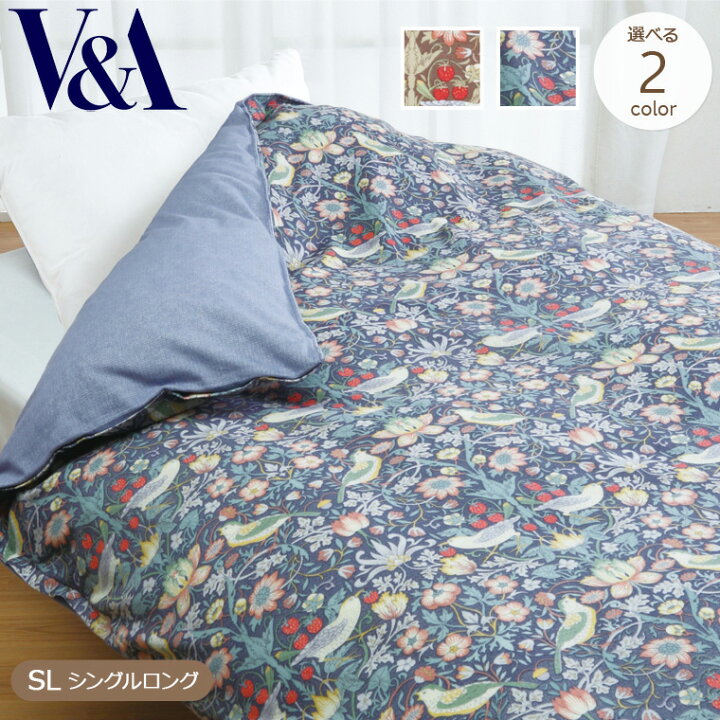 楽天市場】V&A いちご泥棒 あったかカバー SL シングルロングサイズ  