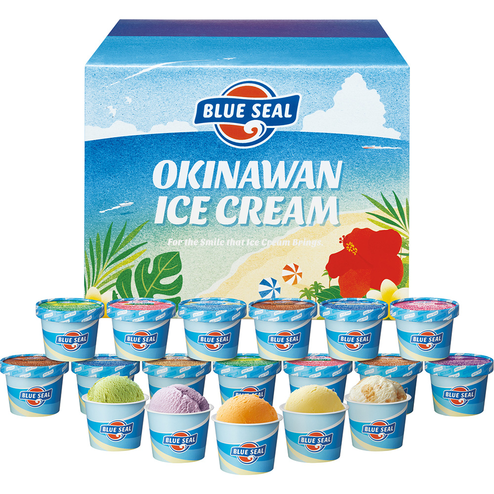 沖縄 ブルーシールアイス 18個   アイスクリーム 詰め合わせ あいす スイーツ デザート  お取り寄せ 通販 お土産 お祝い プレゼント ギフト おすすめ  