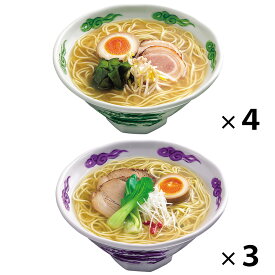 あごだし醤油・岩塩ラーメンセット ×7【送料無料】 / 無添加 国産小麦 福岡県 お取り寄せ 通販 お土産 お祝い プレゼント ギフト 父の日 おすすめ /