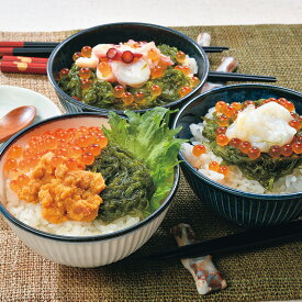 宮古の瓶ドン3種土産セット 【送料無料】 / イカ タコ ウニ 海鮮丼 岩手県 お取り寄せ 通販 お土産 お祝い プレゼント お中元 ギフト おすすめ /