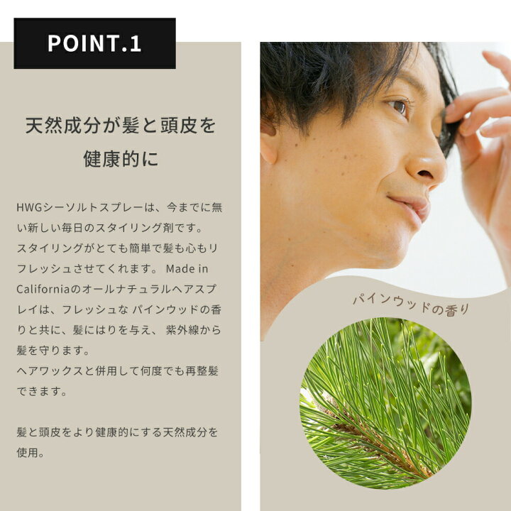 楽天市場 スーパーセール Hardworking Gentlemen シーソルトスプレー 177ml ヘアスプレー スタイリング剤 天然成分配合 パインウッドの香り ヘアワックス併用可 ヘアケア 髪 頭皮 リフレッシュ ハードワーキングジェントルマン 生分解性プラスチック使用 メンズコスメ