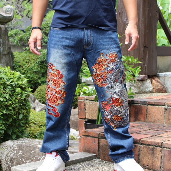 楽天市場】和柄 ジーンズ 和柄 デニム 和柄ジーンズ 和柄ジーパン  