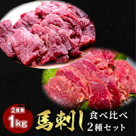 【20日P5倍】 馬刺し 2点セット ヒレ 500g +ロース500g タレ20袋付き 食べ比べ2種類セット 馬肉 馬刺 馬…