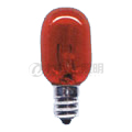 アサヒ　ナツメ球　Ｔ２０カラー　２０Ｗ　Ｅ１２口金　透明レッド（赤色）　ナツメ T20 E12 110V-20W(CR)