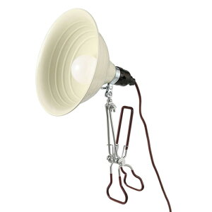 DULTON�@�_���g���@ALUMINUM CLIP LAMP M IVORY�@�N���b�v���C�g�@�A�C�{���[�@E26�����@�d���R�[�h�@ON/OFF�X�C�b�`�@�v�b�V���X�C�b�`�@LED�d����p�@�����v�ʔ��@DS-0630M/IV